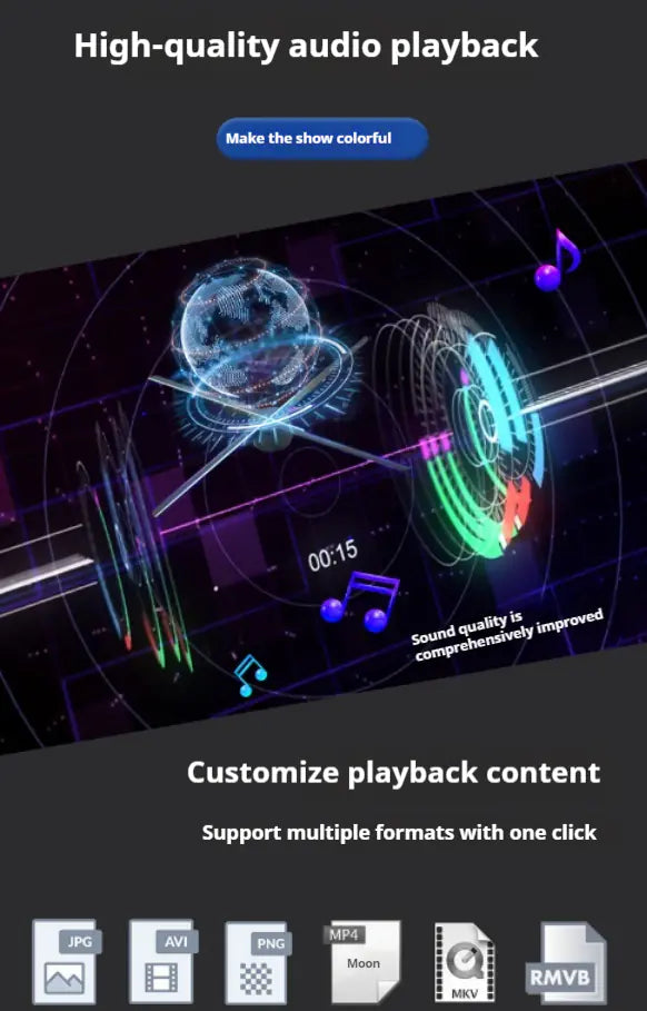 Holographic Rotating Fan Screen Projector
